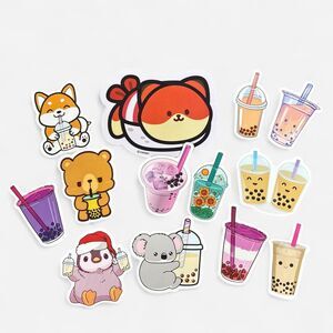 Corgi multi Stickers